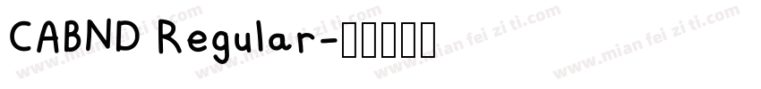 CABND Regular字体转换